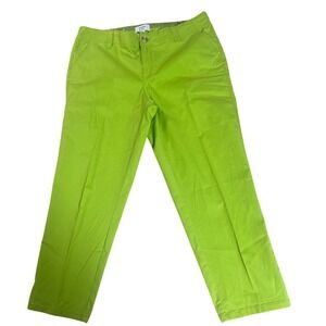 crown & ivy Lime Green Straight-Leg Trousers